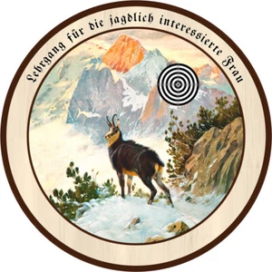 Gemswild Gämse Gamswild Unikat Schützenscheibe 55cm Wunschtext 045 - Bild 1 von 2