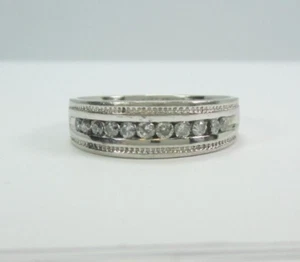 ALIANZA/ANILLO DE BODA DE DIAMANTES DE PLATINO PARA HOMBRE (TALLA 11) .33CT. 9,5G - Imagen 1 de 9