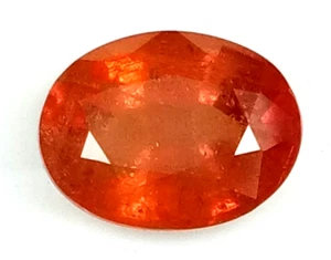 Orange Sapphire Natural 1.68 Cts Lovely Oval Cut Loose Gemstone - Picture 1 of 4