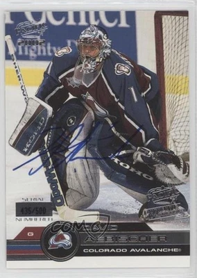 2001-02 Pacific /500 David Aebischer #444 Auto - Image 1 of 2