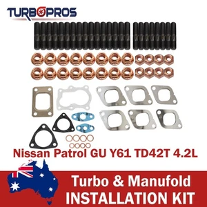 Permaseal MLS-R Turbo&Manifold Studs&Gasket Kit For Nissan Patrol GU Y61 4.2L - Picture 1 of 13