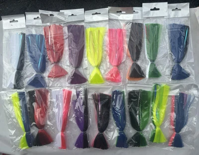 Falda de arrastre de bruja marina 10 señuelos de pesca de agua salada en alta mar Hoo Mahi Kingfish Foto 1 de 4