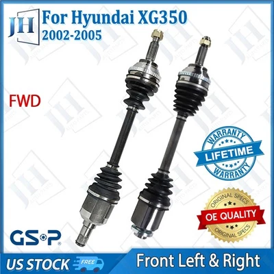 Juego de ejes CV par delantero izquierdo derecho OE para 01 02 03 04 05 Hyundai XG350 FWD Foto 1 de 4