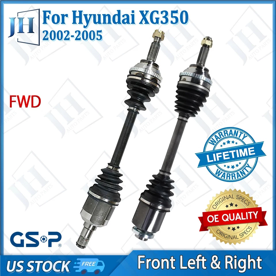 Juego de ejes CV par delantero izquierdo derecho OE para 01 02 03 04 05 Hyundai XG350 FWD Foto 1 de 4
