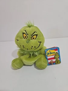 Aurora Dr Seuss Grinch Palm Pal Plush Beanie Stuffed Toy 5" Tall - Picture 1 of 9