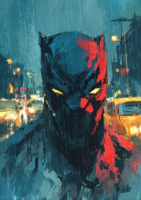 Black Panther  Art  Card 1/1 PaintOholic Signed ONE OF A KIND - Image 1 of 2