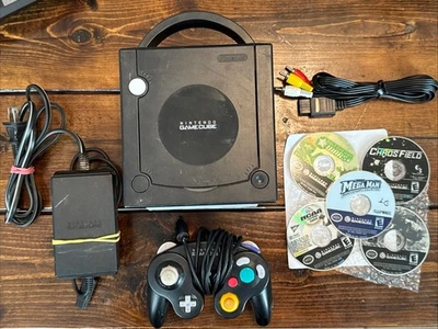 Nintendo GameCube Console Black With OEM Controller and Games Tested! Has Wear - Image 1 of 4