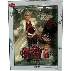 Jakks Disney Hannah Montana 2008 vacaciones Navidad estrella del pop 12" muñeca caja de abolladuras - Imagen 1 de 7