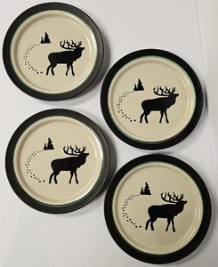 Bass Pro Shops Elk Salad/Dessert Plates 8" Set Of 4 - Picture 1 of 3
