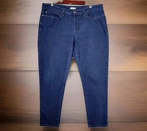 EILEEN FISHER Jeans Damen 16 Plus Skinny Dunkelblau Designer Denim Freizeit Curvy - Bild 1 von 7