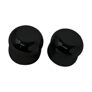 COVINGTONS C0007-B Axle Covers - Front - Smooth - Black - Pair - '08-'23 - Picture 1 of 1
