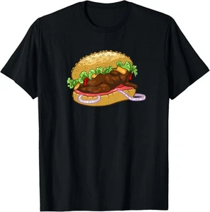 Thick n' Juicy Burger T-Shirt Hoodie - Picture 1 of 7