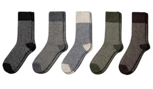 Nordic Socken Magnus Wolle 5er Pack Paar Merinowolle dick Herren Damen Größe L - Bild 1 von 4