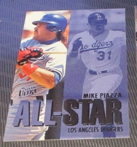 1996 Fleer Ultra Mike Piazza All Star #15 of 20 insert baseball card LA Dodgers - Picture 1 of 2