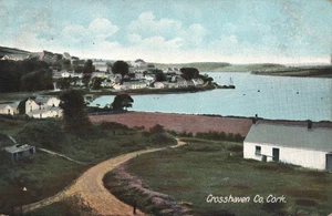 Crosshaven Cork Ireland Postcard 1908 - Foto 1 di 2