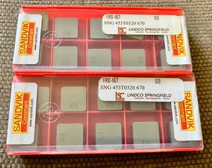 SANDVIK Turning Inserts SNGN120712T01020 SNG453T0320 670 - QTY: 20 - Picture 1 of 2