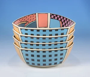 Rosenthal "Flash One" 4 Müslischalen 13,7 x 13,7 cm. - Bild 1 von 2