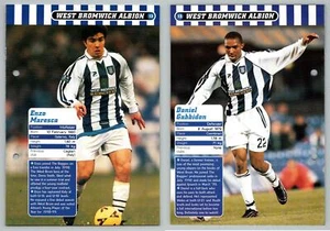 Enzo Maresca/Daniel Gabbidon West Brom #13 Football Magic 1998-9 Fact File Page - Picture 1 of 1