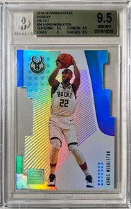 2018 Panini Status Khris Middleton Pursuit Die Cut BGS 9.5 Bucks Case Hit RARE - Picture 1 of 6