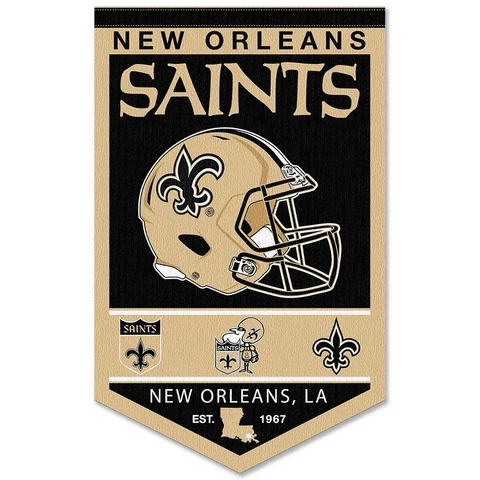 New Orleans Saints History Heritage Logo Banner Flag Cover