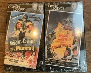 LOT: Abbott and Costello Meet Frankenstein and the Mummy VHS 2000-BOTH SEALED - Picture 1 of 3