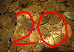 BORSA A PRESA MISTA PENNY ALLUNGATA DA 20 MONETE STAMPATE - Foto 1 di 1