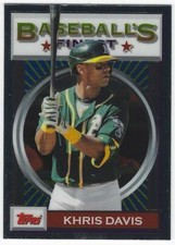 2020 Topps Finest Flashbacks #177 Khris Davis - Oakland Athletics