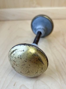 Vintage Messing Durchgang Türknauf Architektur Set 2 1/4" Durchmesser aufgearbeitet - Bild 1 von 7