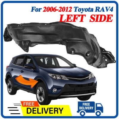 Front Fender Liner Fits 2006-2012 Toyota RAV4 Driver Left Side Foto 1 de 4