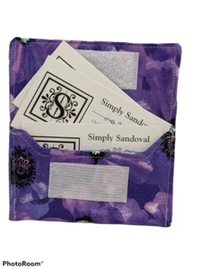 Lila Stiefmütterchen wiederverwendbar *Geschenkkartenetui* - Stiefmütterchenfutter ID:33305 - Bild 1 von 3