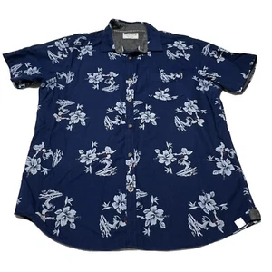 Free Planet Hawaiian Button Up Shirt Short Sleeve Hulu Dancer￼ Print Mens XL - Picture 1 of 10