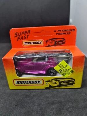 New And Sealed Vintage Matchbox Superfast Plymouth Prowler (Purple) #6 1:64 NIB - Image 1 of 4