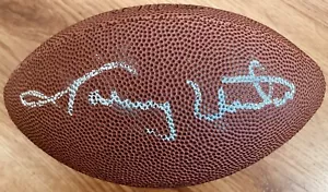 Johnny Unitas autographed signed autograph auto mini Wilson NFL football JSA LOA - Picture 1 of 2