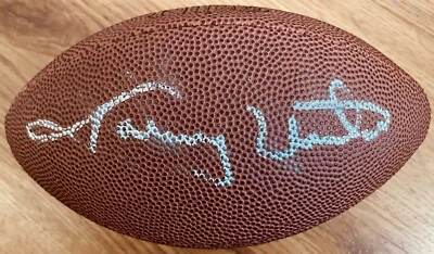 Johnny Unitas autographed signed autograph mini Wilson NFL football (JSA) Colts - Image 1 of 2