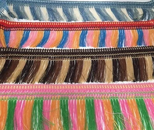MEHRFARBIGE FRANSEN QUASTENBORTE, ERHÄLTLICH IN 5 FARBEN - Bild 1 von 7