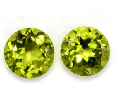 Certified Natural Peridot Calibrated Arizona AA++ Loose Round Gemstone 12x12 mm - Image 1 of 4