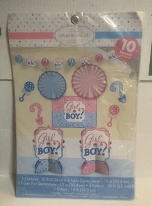 Gender Reveal/Baby Shower DECORATING KIT (10pc) - Picture 1 of 3