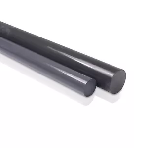 Barra de varilla de plástico llena de carbono de teflón - Ptfe, 0,375"" - 3/8"" de diámetro x 24"" de largo - Imagen 1 de 1