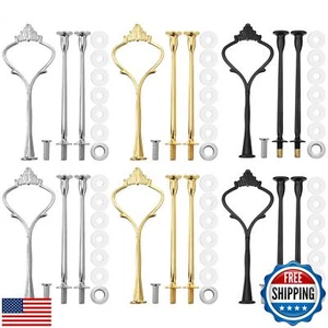 3 Tier Cupcake Stand Fittings Cake Stand Hardware Kit Heavy Metal Cake Stand - Picture 1 of 5