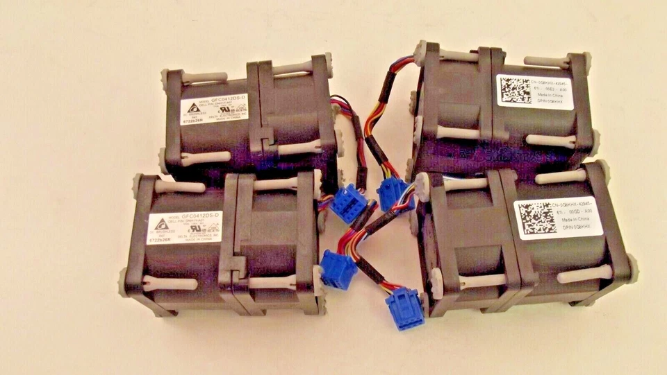Dell Lot of 4 0G8KHX PowerEdge R320 R420 GFC0412DS-D Server Fan  B-19 - Image 1 of 3
