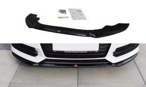 Difusor delantero divisor diseño Maxton brillante negro ABS para Audi A6 C7 S-Line FL - Imagen 1 de 8