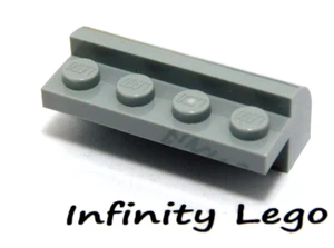 6 LEGO ladrillos gris azulado claro 2 x 4 x 1,33 con parte superior curva (6081) - 6 piezas - Imagen 1 de 1