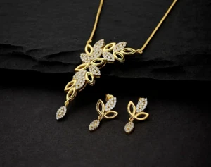 14K Yellow Gold Plated In Lab Created Diamond 3Ct Round Cut Wedding Jewelry Set - Picture 1 of 6