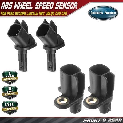 4x Front & Rear ABS Wheel Speed Sensor for Ford Escape Lincoln MKC Volvo C30 C70 - Image 1 of 4