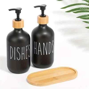 Soap Dispenser Set 2 Pack, Contains Dish Soap Dispenser and Hand Soap Dispenser - Picture 1 of 3