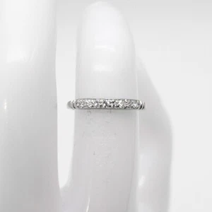 Vintage 1930s Signed TRAUB Orange Blossom .25ct VS G Diamond 18k White Gold Ring - Picture 1 of 8