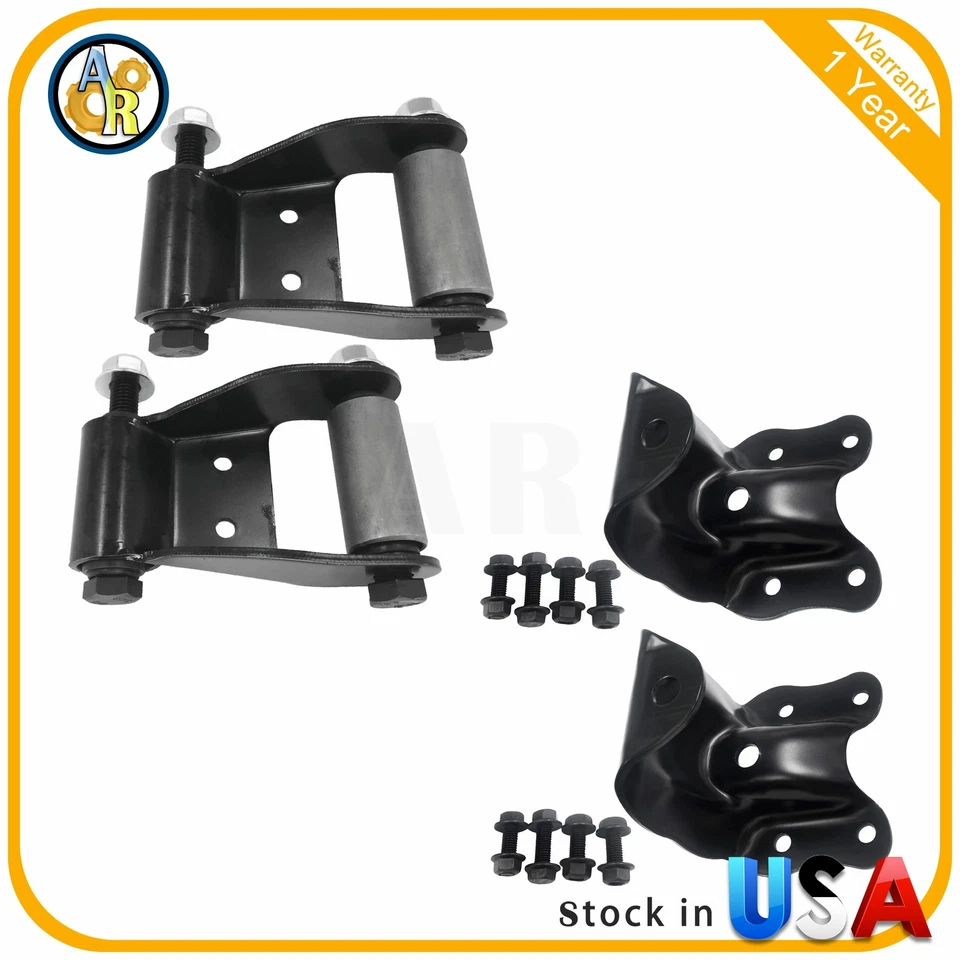 2PCS Rear Leaf Spring Rear Hanger Bracket Shackle Kit For 1983-2010 Ford Ranger - Изображение 1 из 1