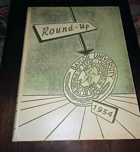 The Round Up * 1954 * Annuario annuale Baylor University * Vol. 53 * Waco Tx - Foto 1 di 5
