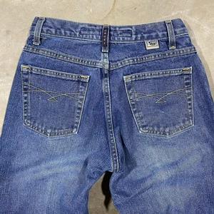Jeans Cruel Girl tiro bajo relajado corte bootcut 26x36 azul denim Y2K occidental - Imagen 1 de 11