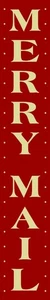 Merry Mail DIY Christmas Card Holder Reusable Stencil 7502- KR 8"x 48" - Imagen 1 de 4